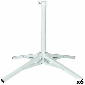 Βάση ομπρέλας Aktive Λευκό Μέταλλο 65 x 60,5 x 65 cm (x6)