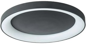 Φωτιστικό Οροφής - Πλαφονιέρα 77-8154 Led Smart 80cm Amaya Black Homelighting Αλουμίνιο,Ακρυλικό