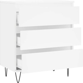 vidaXL Συρταριέρα Λευκή 60 x 35 x 70 εκ. από Επεξεργασμένο Ξύλο