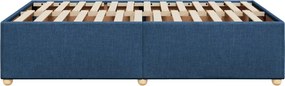 vidaXL Πλαίσιο κρεβατιού χωρίς στρώμα μπλε 120x200cm ύφασμα