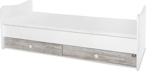 BED MINI MAXI 190/72 COLOUR WHITE/ARTWOOD NEW