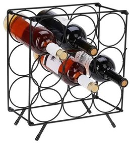 Excellent Houseware Κάβα - Bάση Για Μπουκάλια Κρασιού 9 Θέσεων 31x18x36.5cm DD1001030