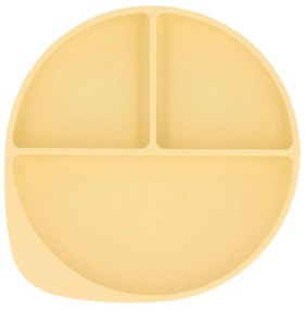 Πιάτο Σιλικόνης (Φ18) Με Χωρίσματα Tutete Yellow 61-84072