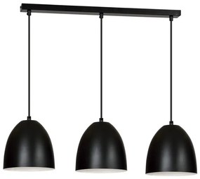 Κρεμαστό Φωτιστικό Οροφής 3xE27 Ατσάλι LENOX Made in Poland Emibig-391/3-Μαύρο-Λευκό 391/3