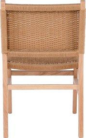 COMO Καρέκλα Τραπεζαρίας Φυσικό, Κάθισμα Paper Rope   1τμχ