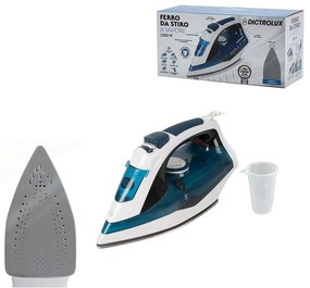 Ατμοσίδερο Με Πλάκα Inox Λευκό/Μπλε 2200W