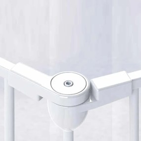 Noma Πόρτα Ασφαλείας με 5 Πάνελ Modular Λευκή Μεταλλική 94047