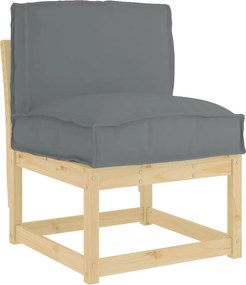 vidaXL Μαξιλάρι Ανθρακί 50 x 40 x 12 cm Ύφασμα Όξφορντ
