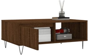 vidaXL Τραπεζάκι Σαλονιού Καφέ Δρυς 90x60x35εκ. από Επεξεργασμένο Ξύλο