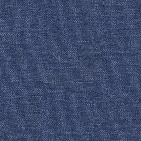 vidaXL Υποπόδιο Μπλε 60x60x36 εκ. Ύφασμα &amp; Συνθετικό Δέρμα