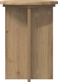 vidaXL Βάση φυτών 2 pcs Artisan Δρυς Ø29,5 x 40 εκ. Επεξεργασμένο Ξύλο