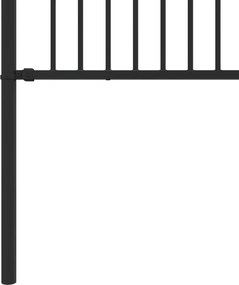 vidaXL Φράχτης με Άκρες Μαύρο 200 x 166 εκ