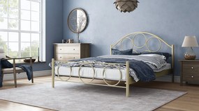 Κρεβάτι Orpheus-90x200-Εκρού-Με ποδαρικό