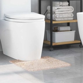 vidaXL Πατάκι Μπάνιου U-Σχήματος Κρεμ 50x50 εκ. Πολυπροπυλένιο Αντιολισθητικό