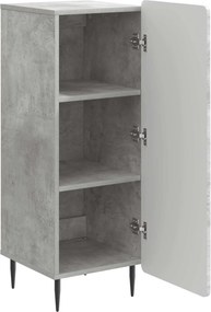 vidaXL Πλαϊνό γραφείο Γκρι Σκυροδέματος 34,5 x 33 x 92 εκ.
