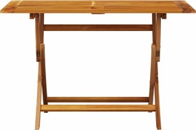 vidaXL Σετ Τραπεζαρίας Κήπου 5 τεμ. Σχέδιο Φύλλων Ύφασμα/Μασίφ Πεύκου