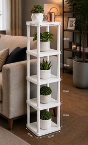 Ράφι Λευκό OVECLA 23x23x135