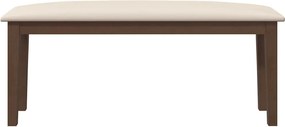 Πάγκος vidaXL 110 cm Καφέ μασίφ ξύλο καουτσούκ