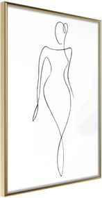 Αφίσα - Impeccable Figure - 30x45 - Χρυσό - Χωρίς πασπαρτού