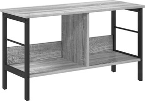 vidaXL Ράφι Βιβλίων 2 επιπέδων 82 x 32 x 47 εκ. Επεξεργασμένο Ξύλο