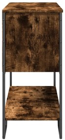 vidaXL Τραπέζι Κονσόλα Καπνιστή Δρυς 100x35x74,5εκ. Επεξεργασμένο Ξύλο