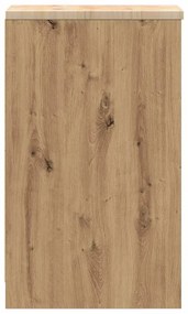 vidaXL ντουλάπι αποθήκευσης γκαράζ 30x51x85 εκ μασίφ ξύλο πεύκο