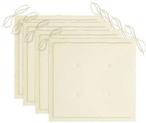 vidaXL Καρέκλες Τραπεζαρίας Κήπου 3 τεμ Μασίφ Ξύλο Ακακίας + Μαξιλάρια