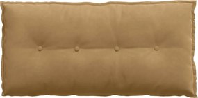 vidaXL Μαξιλάρι Πλάτης Καφέ 100 x 50 cm Υφασμάτινο Κορντουρά