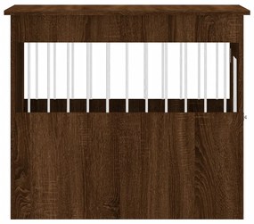 Κλουβί Σκύλου Καφέ Δρυς 55x80x68 εκ. από Επεξεργ. Ξύλο 838329