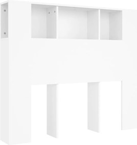 vidaXL Κεφαλάρι Ντουλάπι Λευκό 120x18,5x102,5 εκ.