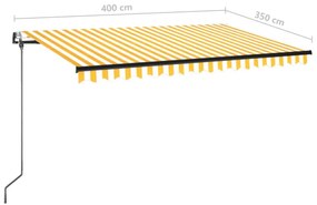 ΤΕΝΤΑ ΣΥΡΟΜΕΝΗ ΑΥΤΟΜΑΤΗ  ΚΙΤΡΙΝΟ / ΛΕΥΚΟ 400 X 350 ΕΚ. 3069188