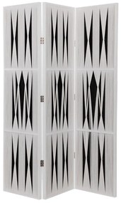 UNIQUE ΔΙΑΧΩΡΙΣΤΙΚΟ ΧΩΡΟΥ ΛΕΥΚΟ ΜΑΥΡΟ 150x180xH3,5cm - 29-0084