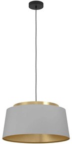 Φωτιστικό Οροφής Almerimar 390173 Φ54,5x150cm 3xE27 40W Grey-Brass Eglo Steel,Fabric