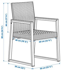 VÄRMANSÖ καρέκλα, εξωτερικού χώρου 205.363.93