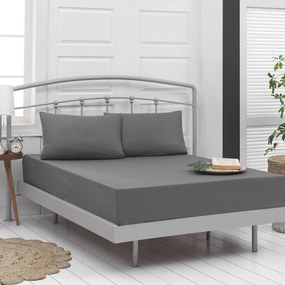 Beauty Home Σεντόνι King size μονόχρωμο Art 1999 265x270 Ανθρακί
