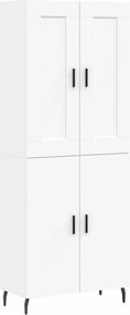 vidaXL Ντουλάπι Λευκό 69,5x34x180 εκ. από Επεξεργασμένο Ξύλο