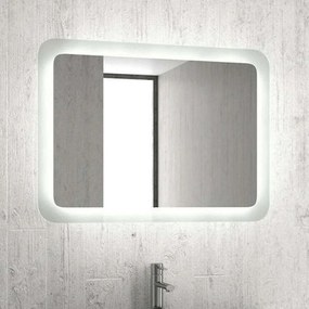 Καθρέπτης Ορθογώνιος Mε Φωτισμό Led Adel ADEL100 100x60x4cm White Karag Crystal