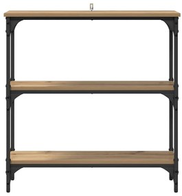 vidaXL Τραπέζι κονσόλας με ράφι artisan δρυς 75 x 22.5 x 75 εκ