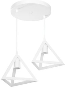 Κρεμαστό Φωτιστικό Οροφής 2xE27 Πλαστικό Giza Heronia Lighting-35-0097-Λευκό 35-0097