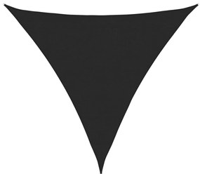 vidaXL Πανί Σκίασης Μαύρο 3,6 x 3,6 x 3,6 μ. από HDPE 160 γρ./μ²