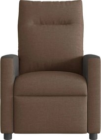 vidaXL Πολυθρόνα Ανακλινόμενη Καφέ Υφασμάτινη