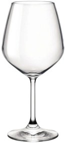Ποτήρι Κολωνάτο Κρασιού Divino (Σετ 6Τμχ.) BR00126998 530ml Clear Bormioli Rocco Γυαλί