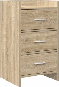 vidaXL Κομοδίνα Sonoma Δρυς 40 x 36 x 70 εκ. Επεξεργασμένο Ξύλο