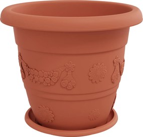 vidaXL Γλάστρες φυτών 6 pcs Κεραμιδί Ø 39 x 32 εκ Πλαστικό