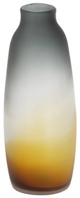 Artekko Artekko Sunset Γυάλινο Διακοσμητικό Βάζο σε Πορτοκαλί και Μαύρη Απόχρωση (17x17x43)cm 70431