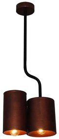 Φωτιστικό Οροφής Κρεμαστό HL-3567-P2 77-3989 Brody Old Copper &amp; Black  Homelighting Metal