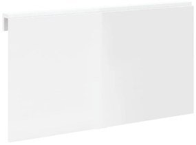 Τραπέζι Τοίχου Πτυσσόμενο Γυαλ. Λευκό 100x60x56 εκ. Επεξ. Ξύλο - Λευκό
