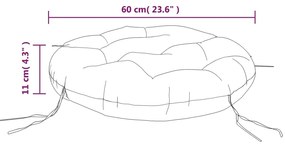 ΜΑΞΙΛΑΡΙ ΣΤΡΟΓΓΥΛΟ ΜΠΟΡΝΤΟ Ø 60 X 11 ΕΚ. ΑΠΟ ΎΦΑΣΜΑ OXFORD 361949