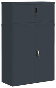 vidaXL Αρχειοθήκη Ανθρακί 90 x 40 x 145 εκ. Ατσάλινη
