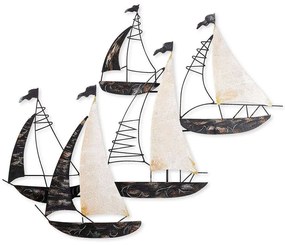 Διακοσμητικό Τοίχου Kadirga 930DYU1112 90x8x74cm Multi Wallity Metal